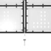 Garden Gate Steel 500x150 cm Black
