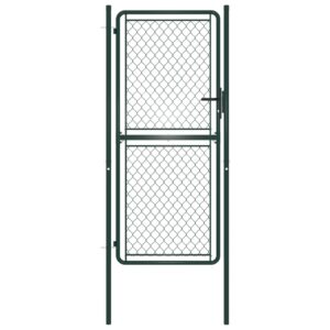 Garden Gate Steel 100x175 cm Green