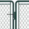 Garden Gate Steel 300x125 cm Green