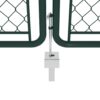Garden Gate Steel 300x125 cm Green