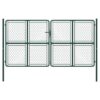Garden Gate Steel 300x150 cm Green