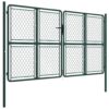 Garden Gate Steel 300x175 cm Green