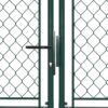 Garden Gate Steel 300x175 cm Green