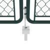 Garden Gate Steel 300x175 cm Green
