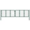 Garden Gate Steel 400x125 cm Green