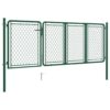 Garden Gate Steel 75x350 cm Green