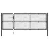 Garden Gate Steel 125x350 cm Anthracite