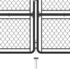 Garden Gate Steel 125x350 cm Anthracite