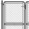 Garden Gate Steel 200x350 cm Anthracite