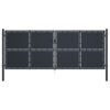 Garden Gate Steel 400x150 cm Anthracite