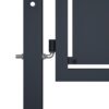 Garden Gate Steel 400x150 cm Anthracite