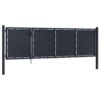 Garden Gate Steel 350x75 cm Anthracite