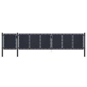 Garden Gate Metal 5x1.5 m Anthracite