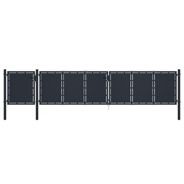 Garden Gate Metal 5x1.5 m Anthracite