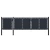 Garden Gate Metal 4x1.5 m Anthracite