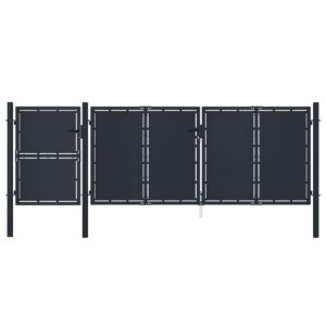 Garden Gate Metal 4x1.75 m Anthracite