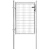Garden Gate Galvanised Steel 105x100 cm Silver