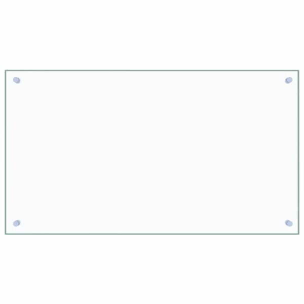 Kitchen Backsplash Transparent 90 x 50 cm Tempered Glass