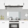 Kitchen Backsplash Transparent 90 x 50 cm Tempered Glass