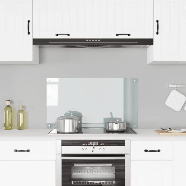 Kitchen Backsplash Transparent 90 x 50 cm Tempered Glass