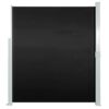 Patio Terrace Side awning 160 x 300 cm Black