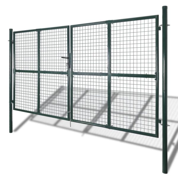 Garden Mesh Gate Fence Door Wall Grille 306x200 cm