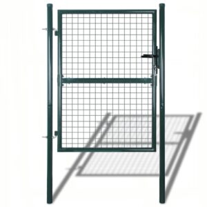 Garden Mesh Gate Fence Door Wall Grille 100x125 cm
