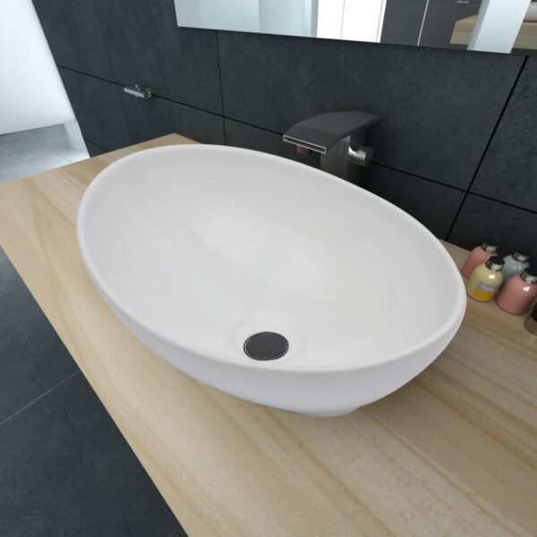 8718475868163_m_en_hd_1.jpg Luxury Ceramic Basin Oval-shaped Sink White 40 x 33 cm