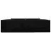 Rectangular Ceramic Basin Black with Faucet Hole 60x46 cm