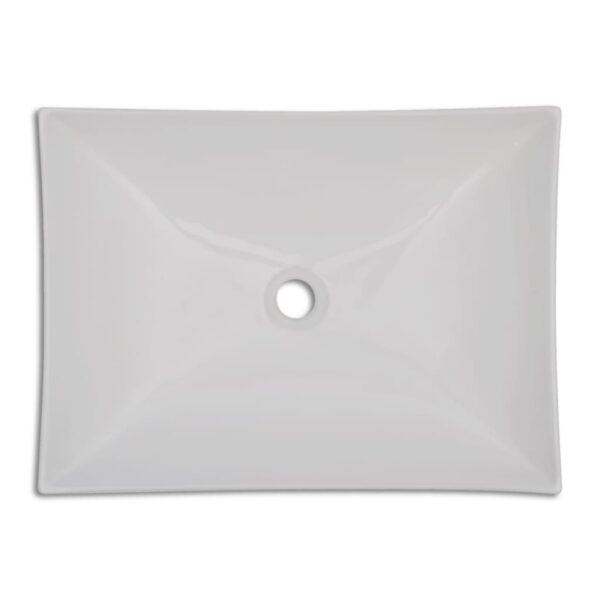 Bathroom Ceramic Porcelain Sink Art Basin White High Gloss