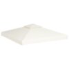 Gazebo Cover Canopy Replacement 310 g / mÂ² Cream White 3 x 3 m