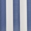 Awning Top Sunshade Canvas Blue & White 3 x 2.5 m (Frame Not Included)