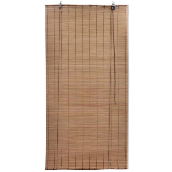 Brown Bamboo Roller Blinds 120 x 220 cm