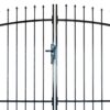 Double Door Fence Gate with Spear Top 300 x 225 cm