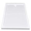 Rectangular ABS Shower Base Tray White 70 x 120 cm