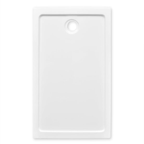 Rectangular ABS Shower Base Tray White 70 x 120 cm