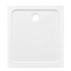 Rectangular ABS Shower Base Tray White 80 x 90 cm