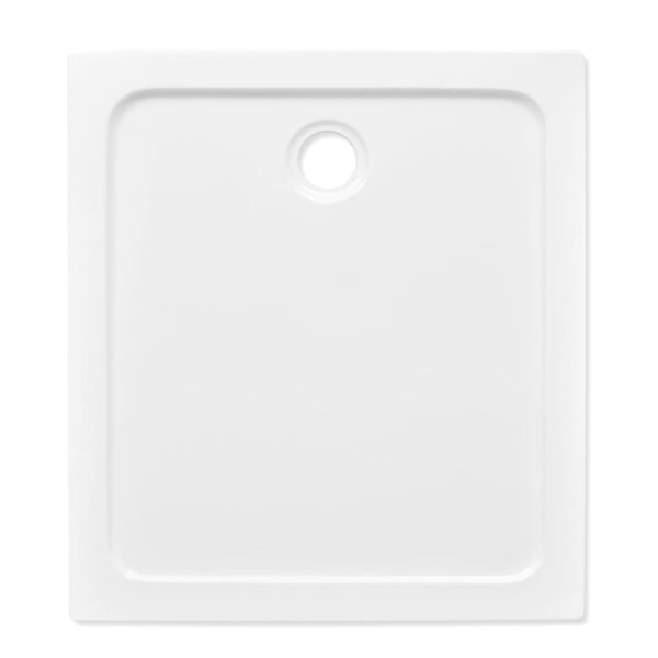 Rectangular ABS Shower Base Tray White 80 x 90 cm