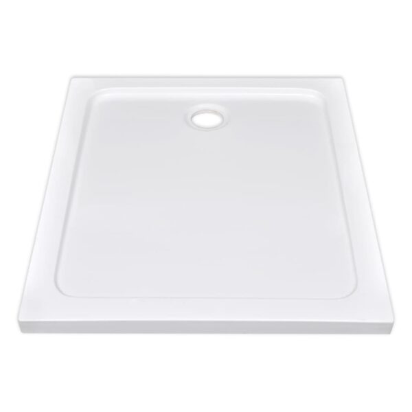 Rectangular ABS Shower Base Tray White 80 x 90 cm
