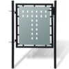 8718475929109_a_en_hd_1.jpg Black Single Door Fence Gate 100 x 150 cm