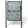 Black Single Door Fence Gate 100 x 175 cm