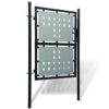 8718475929123_g_en_hd_1.jpg Black Single Door Fence Gate 100 x 200 cm