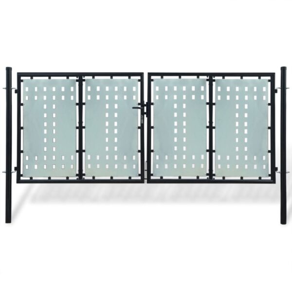 8718475929178_a_en_hd_1.jpg Black Double Door Fence Gate 300 x 175 cm