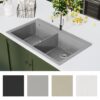 8718475941446_g_en_hd_1.jpg Overmount Kitchen Sink Double Basin Granite Grey