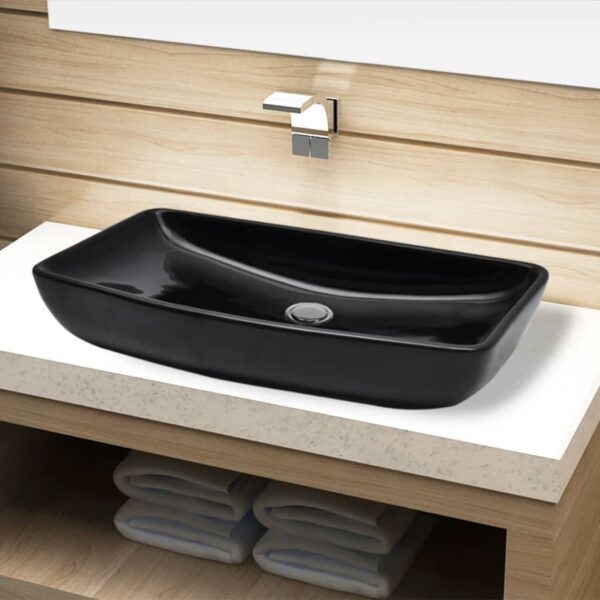 8718475942122_m_en_hd_1.jpg Ceramic Bathroom Sink Basin Black Rectangular