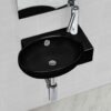 8718475942146_m_en_hd_1.jpg Ceramic Bathroom Sink Basin Faucet Overflow Hole Black Round