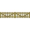 Picket Fence Gate 2 pcs Impregnated Wood 300x60 cm