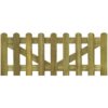 Picket Fence Gate 2 pcs Impregnated Wood 300x60 cm