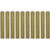 Impregnated Fence Slats 10 pcs Wood 60 cm