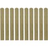 Impregnated Fence Slats 10 pcs Wood 80 cm